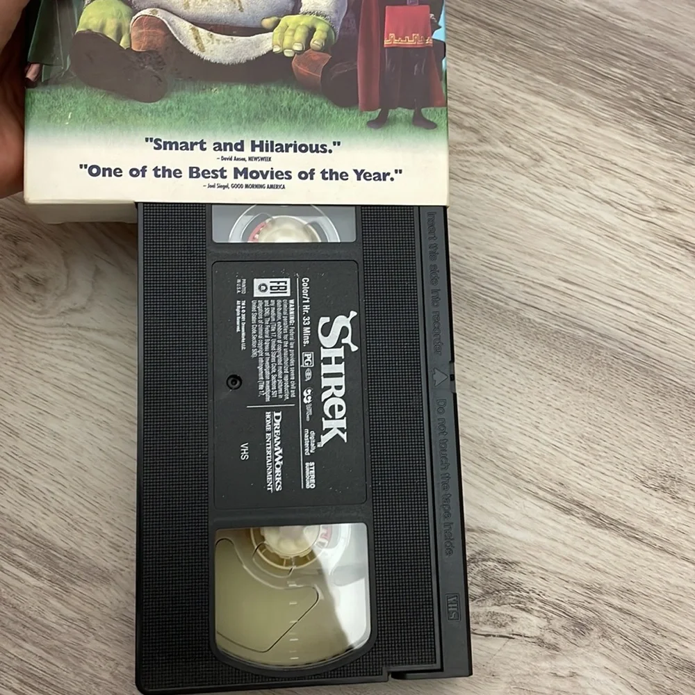Shrek VHS Movie - 2001 Animated Comedy Rated G